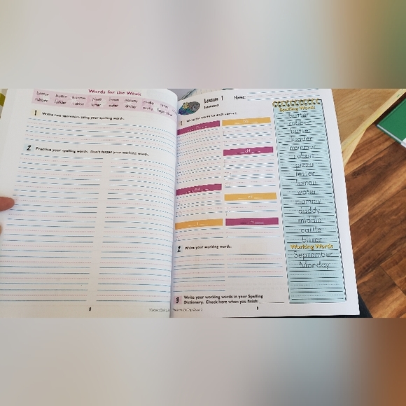 Horizon's second 2nd grade spelling and vocabulary homeschooling books - Picture 3 of 5